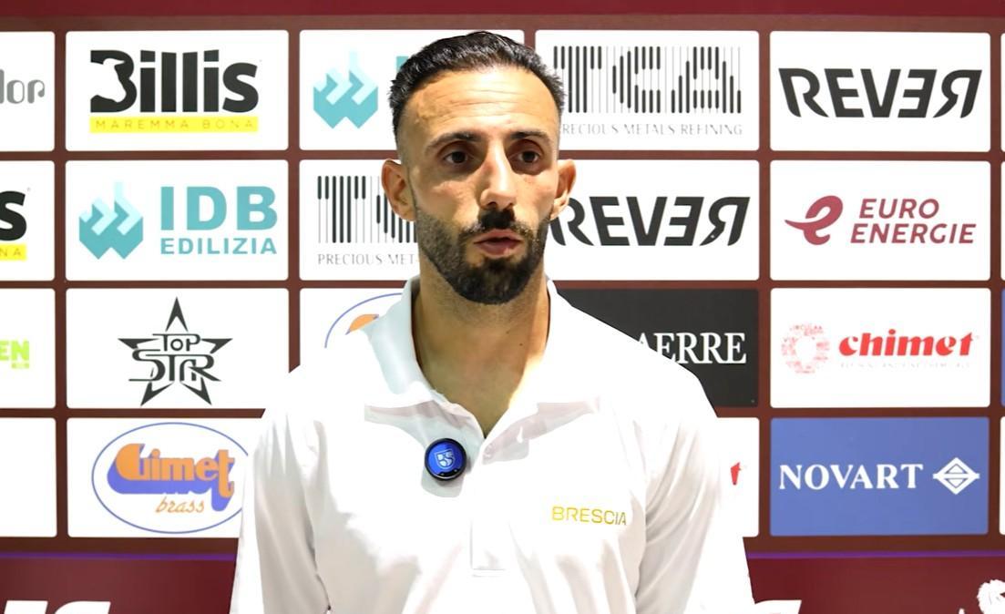 Union Brescia, apprensione per Marras: infortunio e sostituzione in Coppa