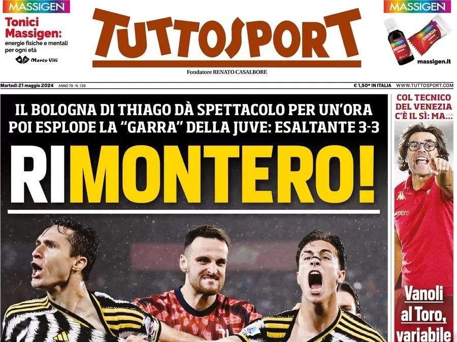 Tuttosport: "Daffara, le mani sul sogno B | La strada alla B passa dal Veneto"