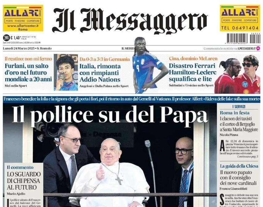 Il Messaggero - ed. Umbria: "Muro del Grifo. Fere bloccate"