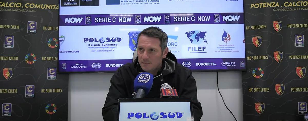 De Giorgio: "Il Potenza c'è, non molla mai. 4 clean sheet in casa segnale forza gruppo"