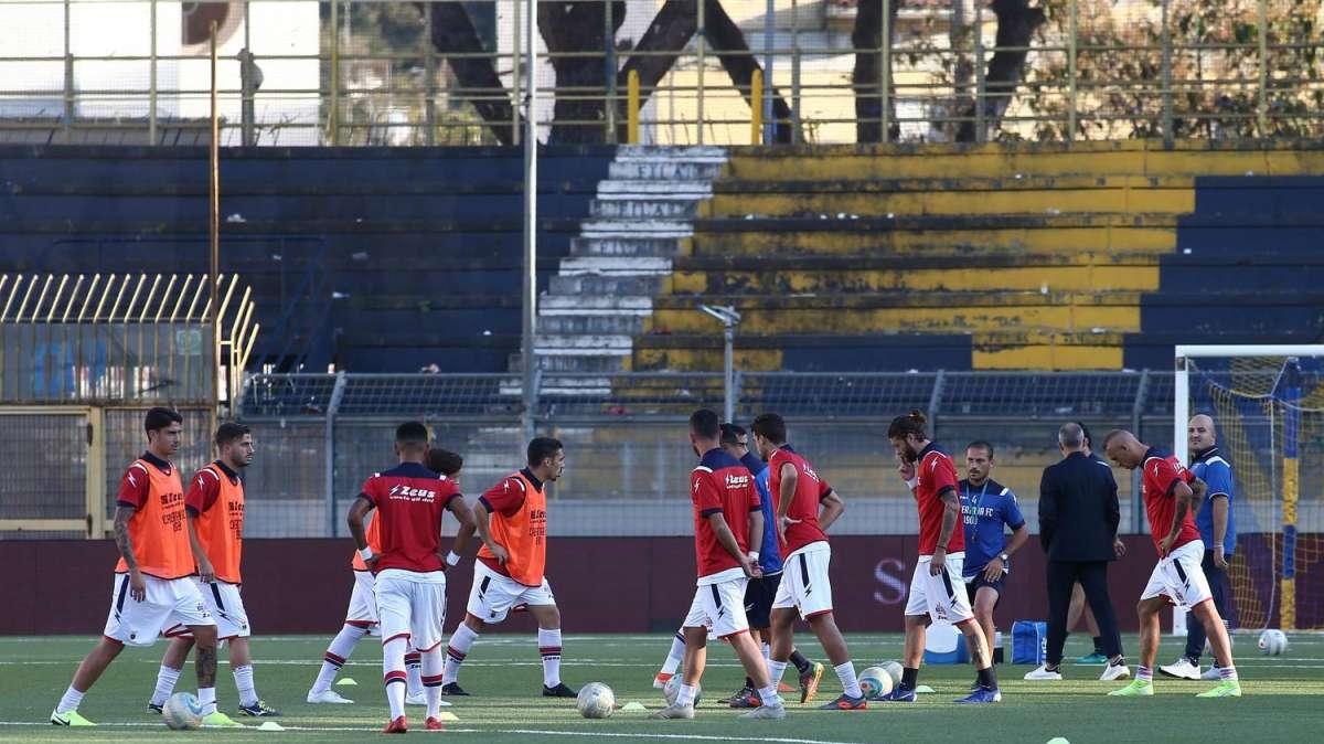 Casertana, primo allenamento post-infortunio per Cavallini