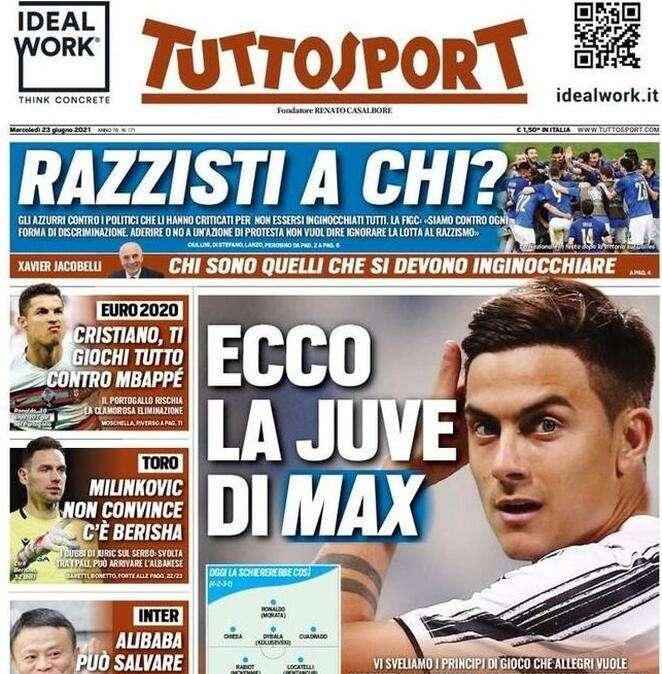 Tuttosport: "La Pro Patria a Prina. Scienza va a Vercelli"