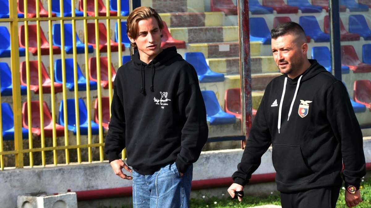 Casertana, ospite a sorpresa al Pinto: Edoardo Bove della Roma