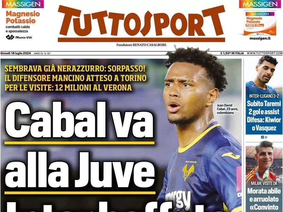 Tuttosport sul mercato: "Altro botto del Novara. Arriva Brkic"
