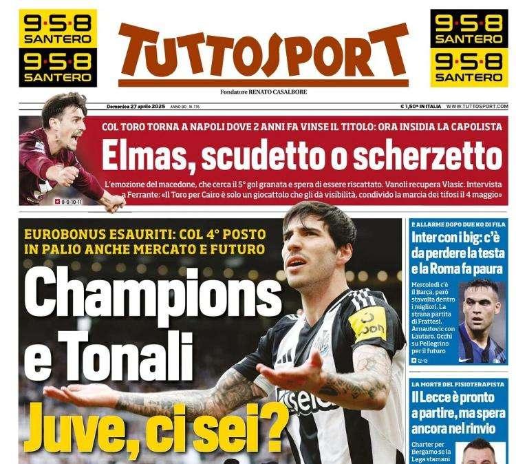 Tuttosport: "Pescara, con un pari è quarto posto"