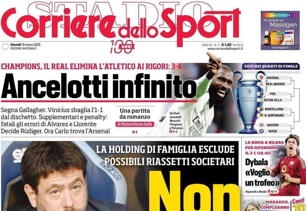 Rassegna stampa Le prime pagine dei quotidiani sportivi