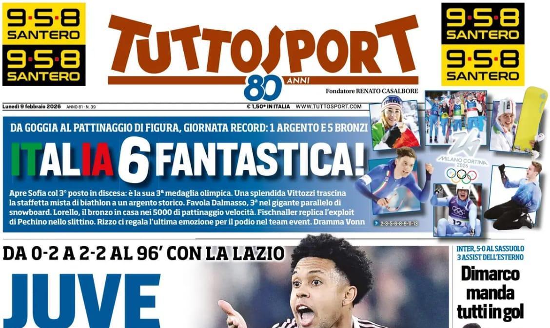 Rassegna stampa Le prime pagine dei quotidiani sportivi