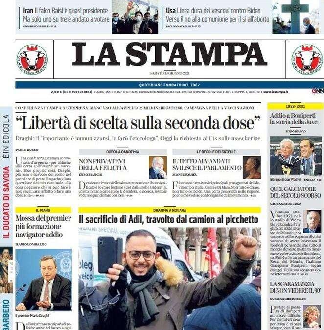 La Stampa: "Missione compiuta | I grigi sul podio del Piemonte"