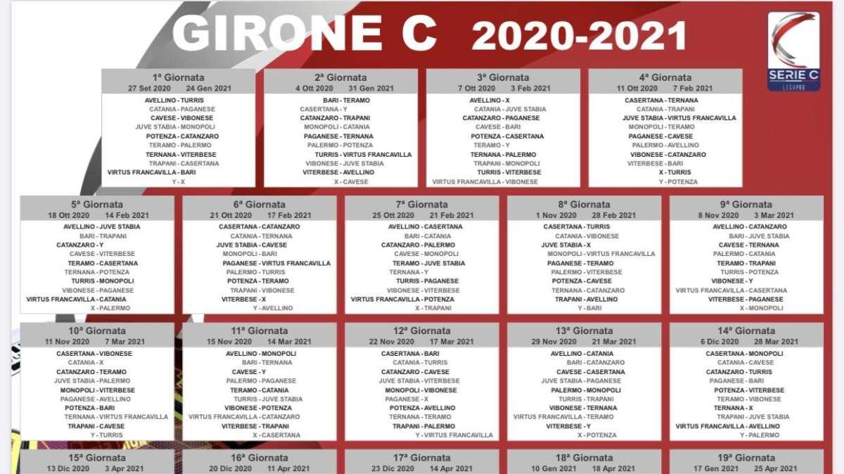 Serie C 2020/2021, il calendario completo del Girone C