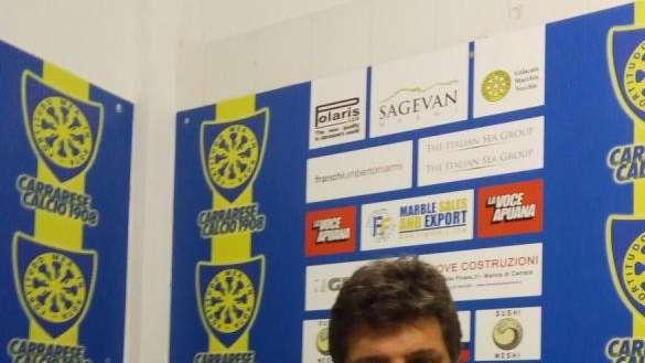 Carrarese, Baldini: "Una vittoria di cuore, grazie a chi mi ha sostituito"