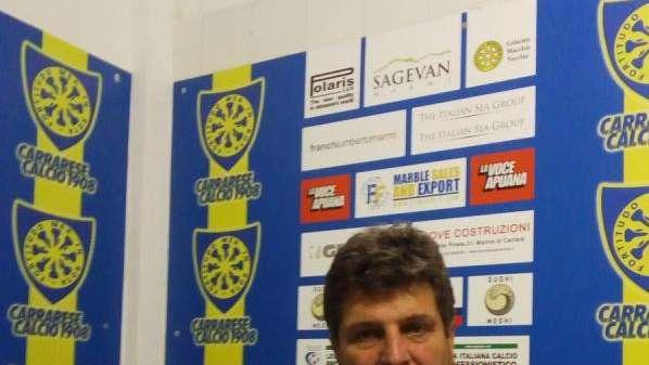 Carrarese, Baldini: “Pareggio che non mi fa arrabbiare”