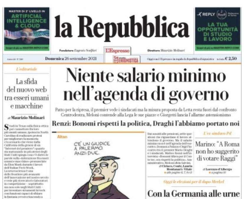 La Repubblica: "In 4mila al San Nicola per Bari-Paganese"