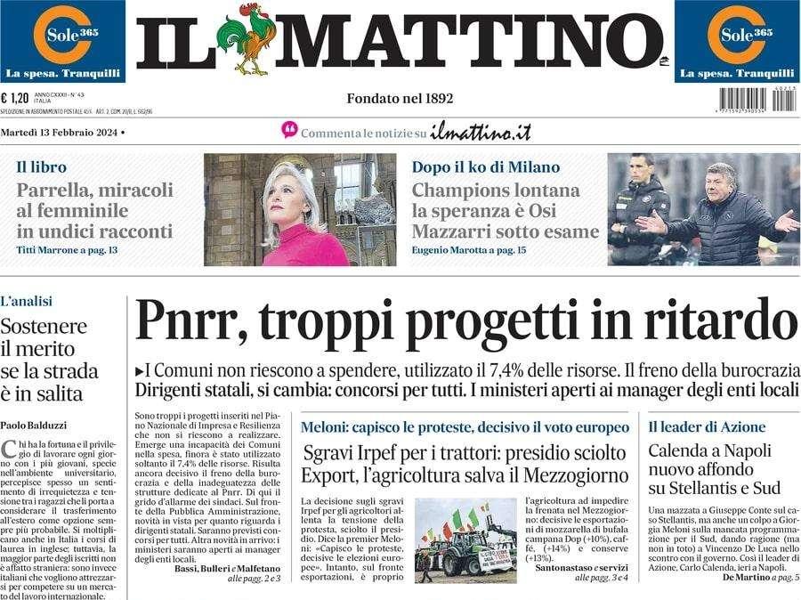 Il Mattino: "La noia | Stop Benevento. Vetta lontana"