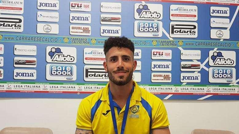 Carrarese, Tutino: "Anno importante per la mia crescita umana: vittoria che dedico alla piazza"
