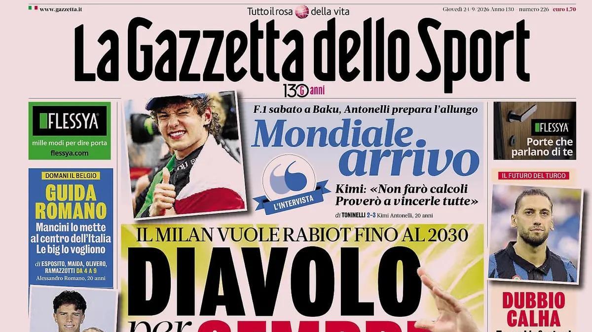 Rassegna stampa Le prime pagine dei quotidiani sportivi
