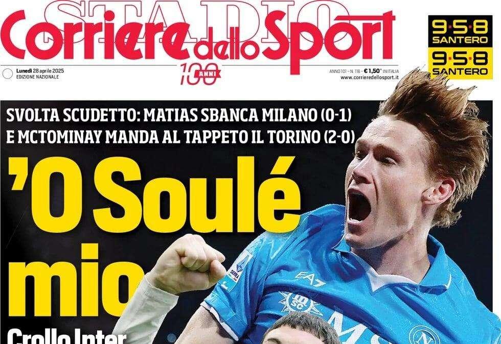 Rassegna stampa Le prime pagine dei quotidiani sportivi