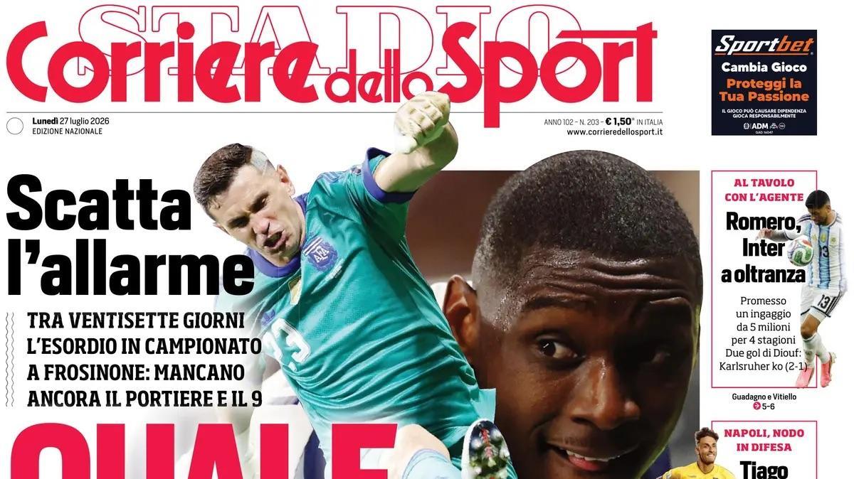 Rassegna stampa Le prime pagine dei quotidiani sportivi