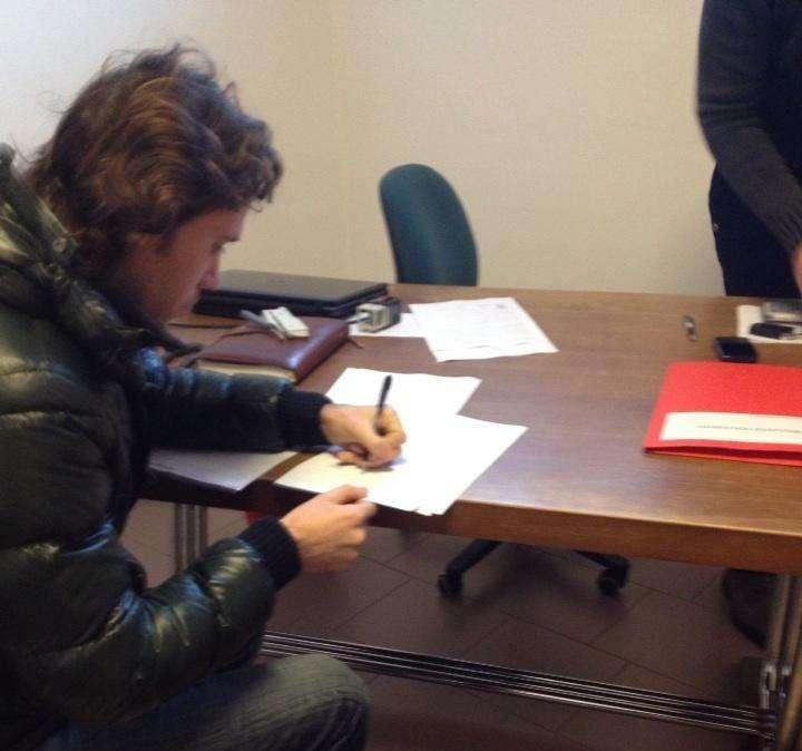 FOTONOTIZIA: Ecco la firma di Lorenzini all'Andria Bat