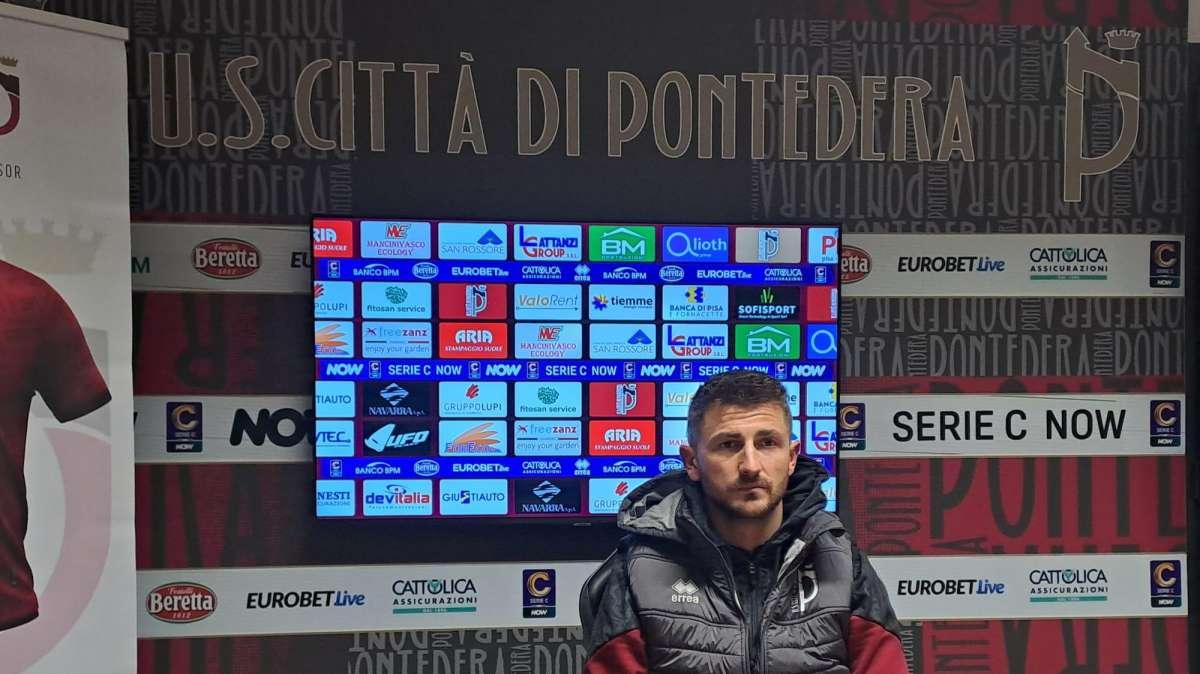 Pontedera, Van Ransbeeck: "Risultato giusto, step importante per la salvezza"