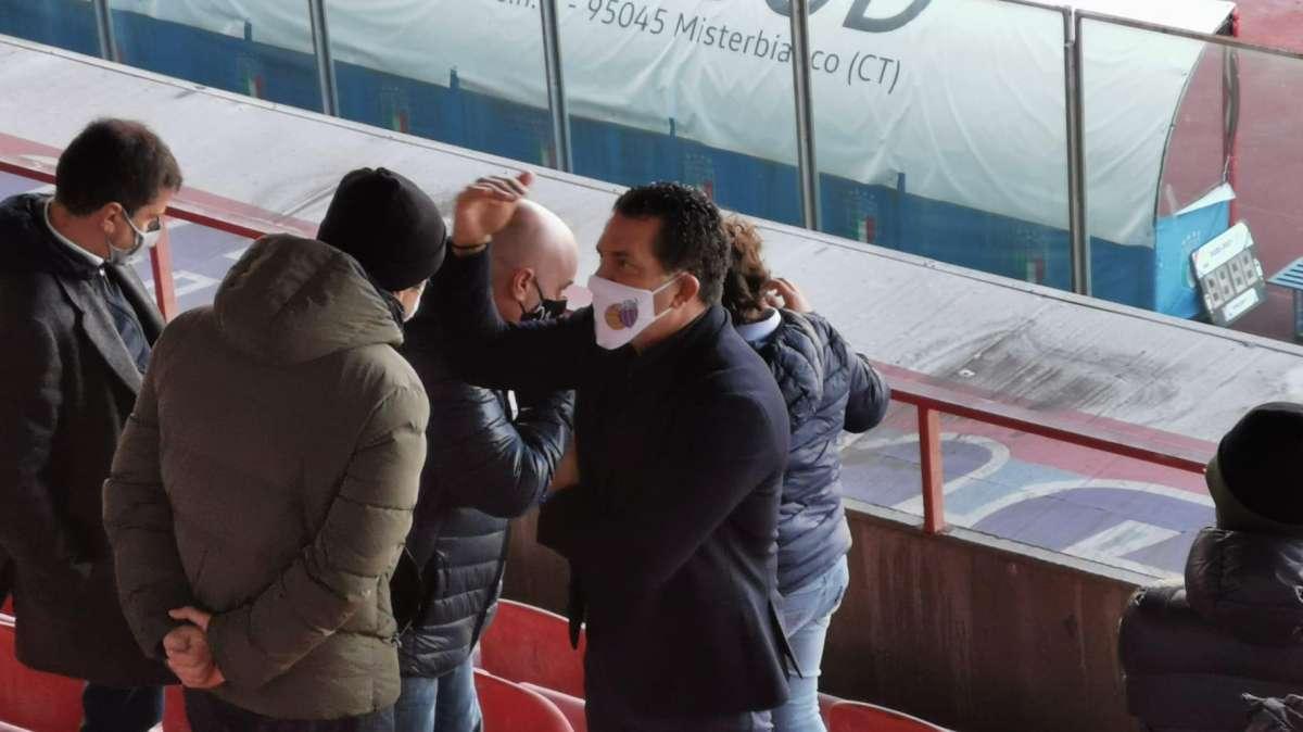 FOTONOTIZIA TC - Ecco Joe Tacopina al "Massimino" per Catania-Bari