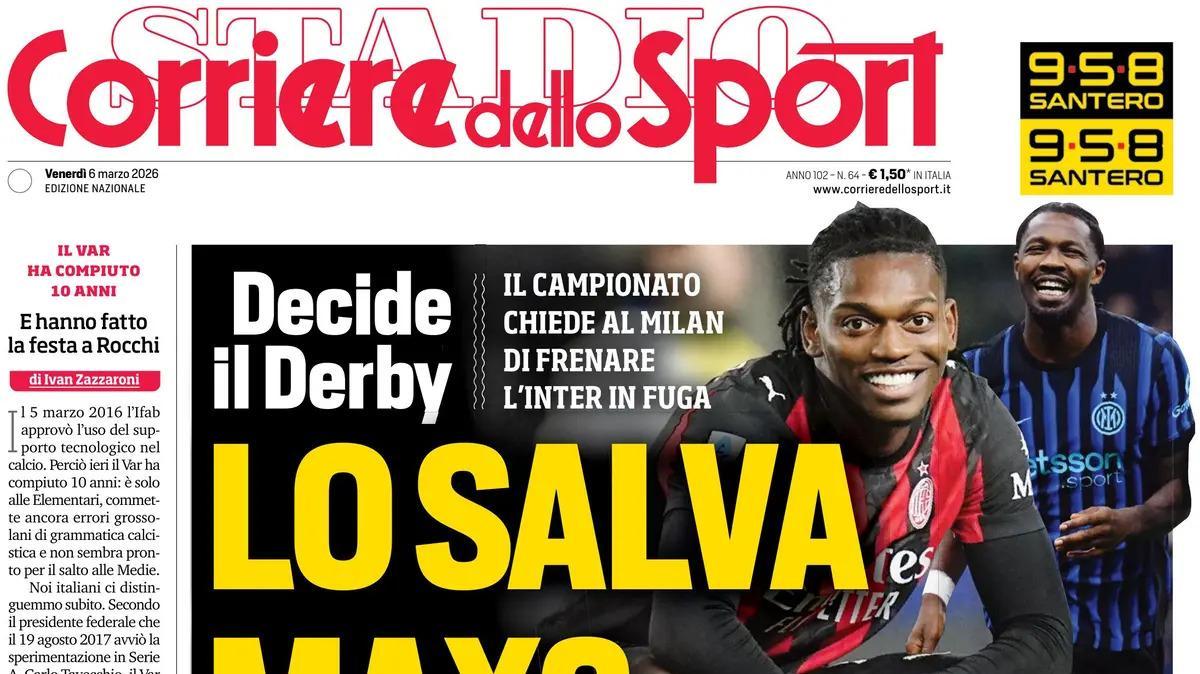 Rassegna stampa Le prime pagine dei quotidiani sportivi