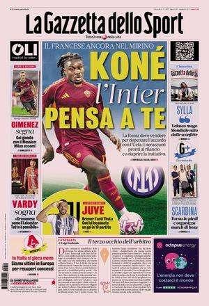 Rassegna stampa Le prime pagine dei quotidiani sportivi