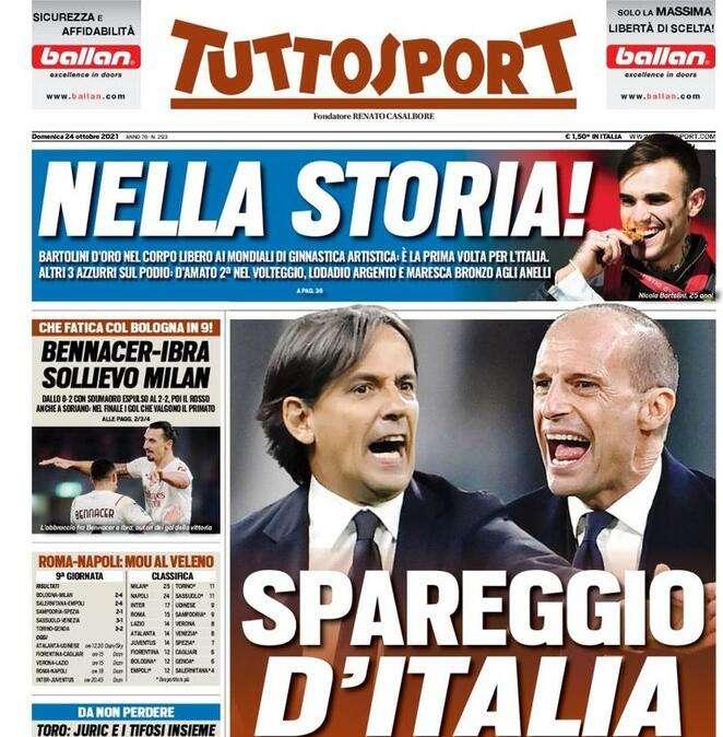 Tuttosport: "Virtus Francavilla a pezzi. Il Bari cerca la fuga"