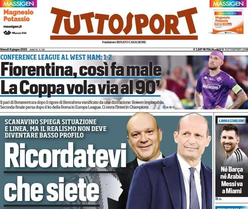 Tuttosport: "Brescia, il giudice non infierisce" 