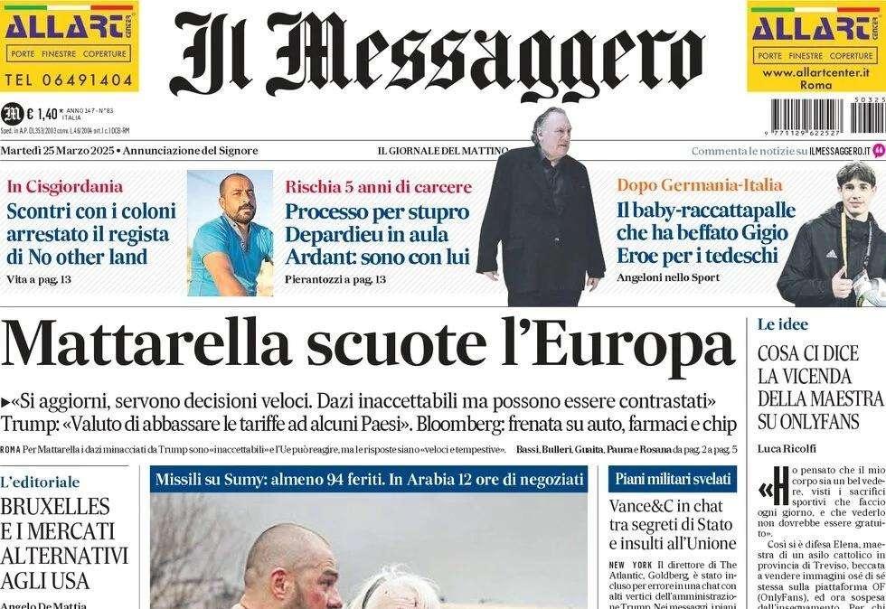 Il Messaggero - ed. Abruzzo: "Pescara, vietato lasciarsi andare"