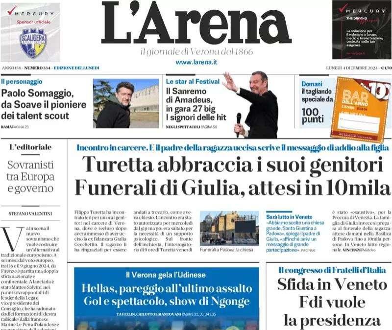 L'Arena: "Rocco stappa, il Legnago brinda"