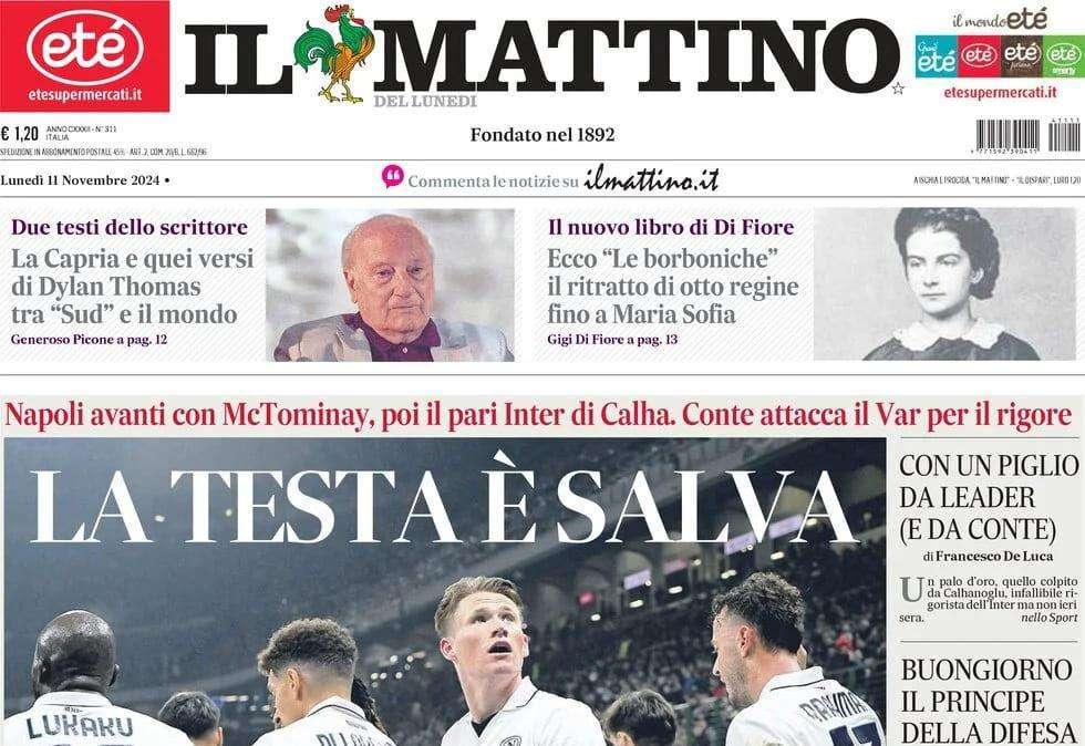 Il Mattino: "Avellino, solo pari. Fallita la chance"