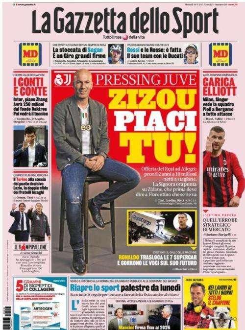La Gazzetta dello Sport: "Domani 2° turno fase a gironi"