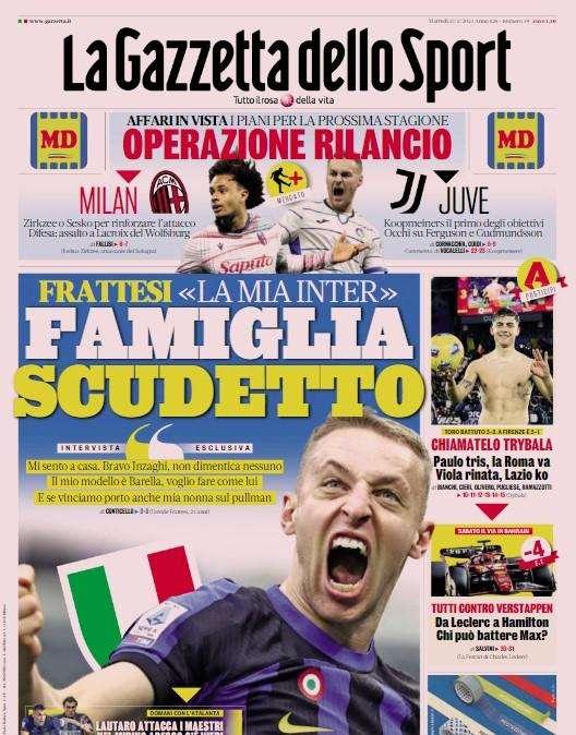 La Gazzetta dello Sport: "La Juve Stabia è ripartita. Decide il solito Adorante"