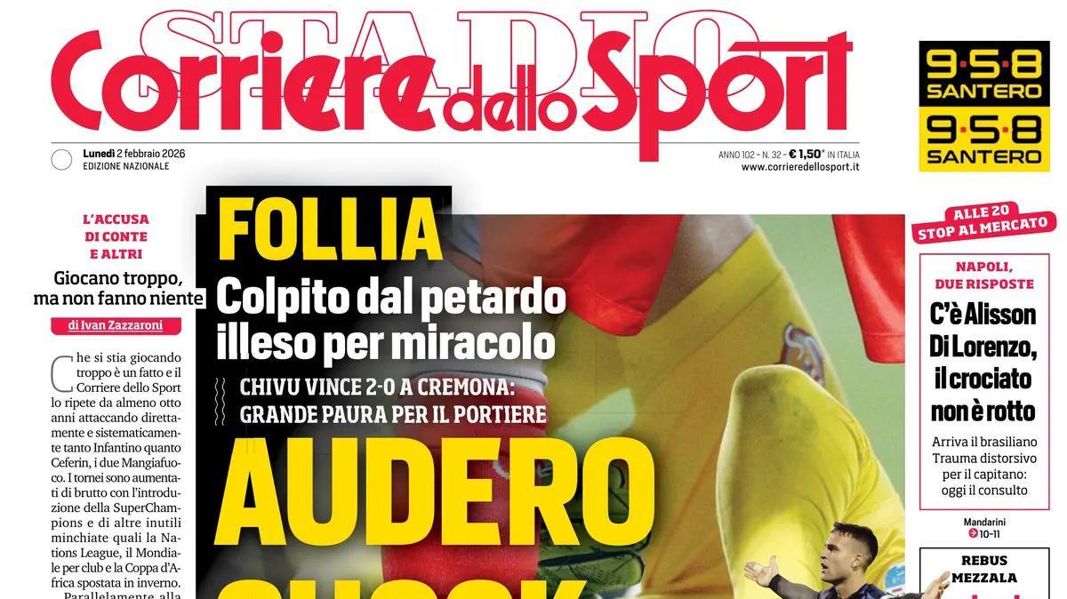 Corriere dello Sport: "La Salernitana rallenta la corsa: fischi dei tifosi"