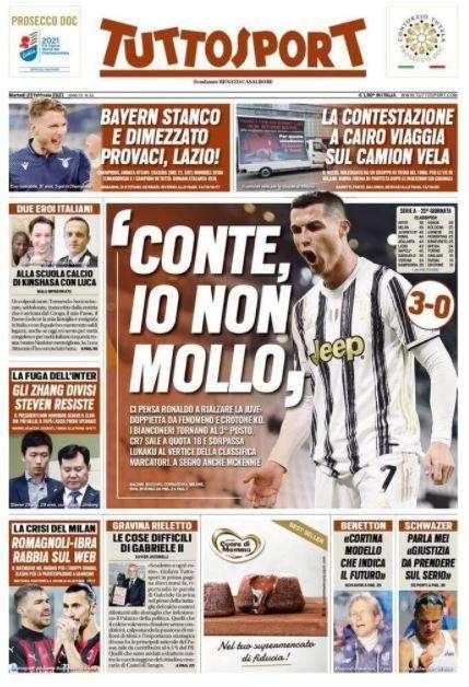 Tuttosport: "I figli illustri crescono. Francesco Renzi-Christian Maldini"
