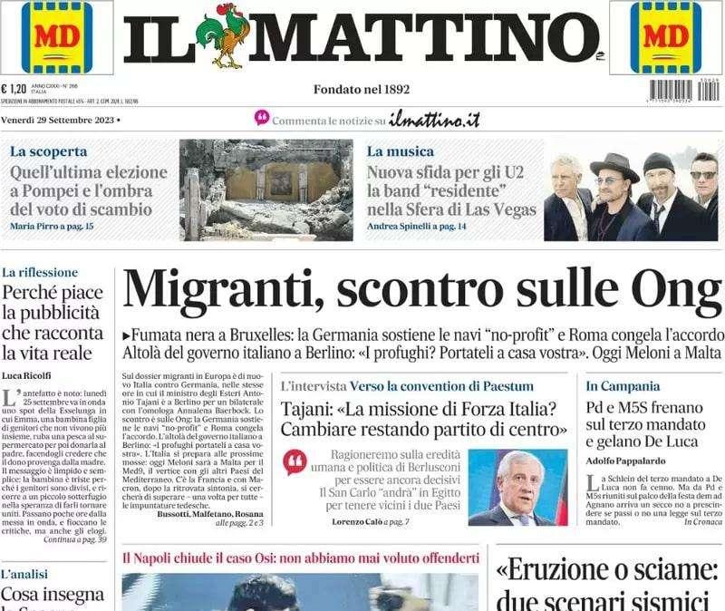 Il Mattino - ed. Benevento: "È l'ora di Improta e per Ferrante avvio super"