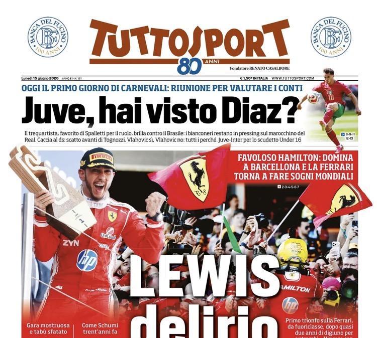 Rassegna stampa Le prime pagine dei quotidiani sportivi