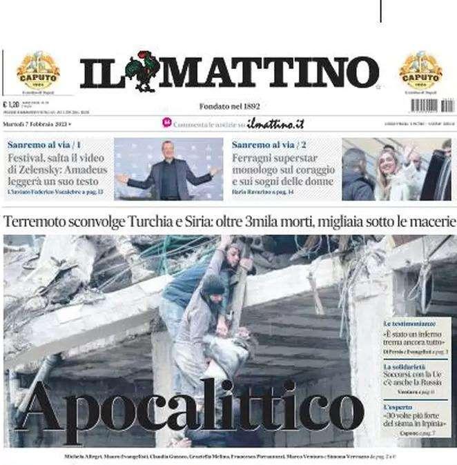Il Mattino - ed. Avellino: "Notte da veri lupi. Crotone sbranato"