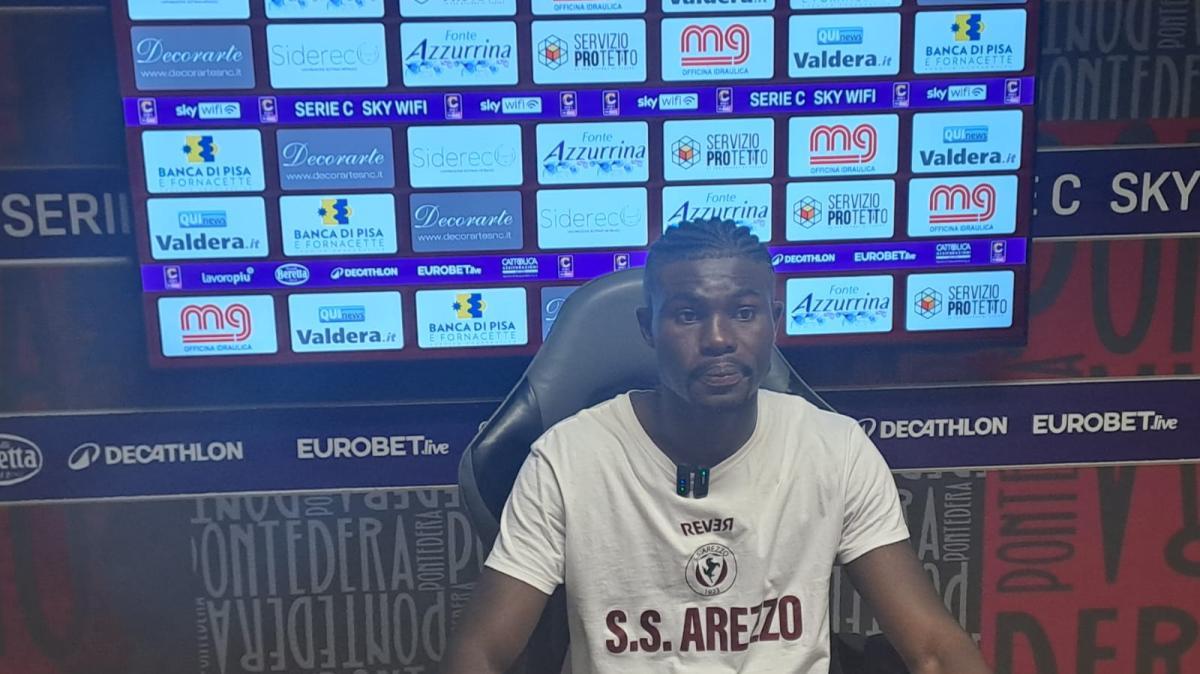 Arezzo, Mawuli: "La curva è il cuore del gioco, vogliamo i nostri tifosi a Perugia"