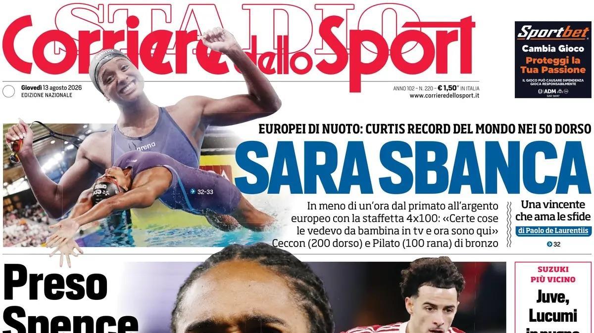 Rassegna stampa Le prime pagine dei quotidiani sportivi