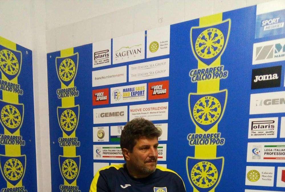 Carrarese, Baldini: "Non siamo stati i soliti, è un peccato"