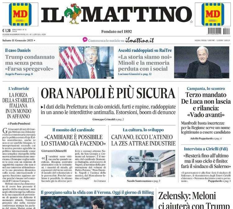 Il Mattino ed. Avellino: "Idea Merola se parte Gori"