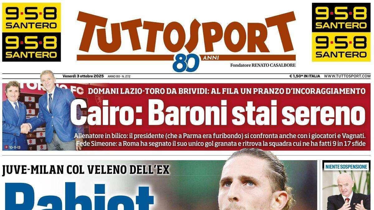 Tuttosport: "Il Benevento vuole la vetta solitaria"