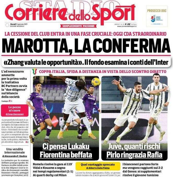 Corriere dello Sport: "Ecco Perez, è un Arezzo tutto nuovo"