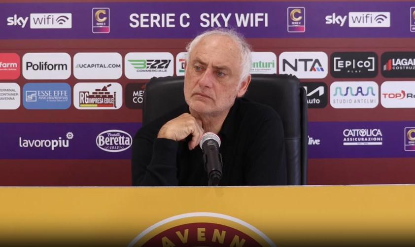 Ravenna, Mandorlini: "Regalato due gol evitabili. Poteva andare peggio"