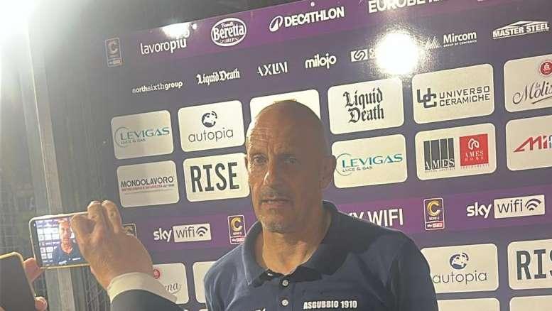 Gubbio, Di Carlo: "Brutto primo tempo, non bastano 25 minuti per vincere"