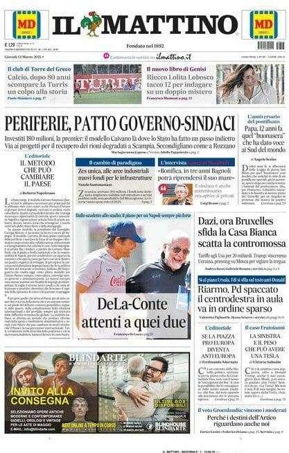 Il Mattino - ed. Avellino: "Tre punti d'oro per la scalata"