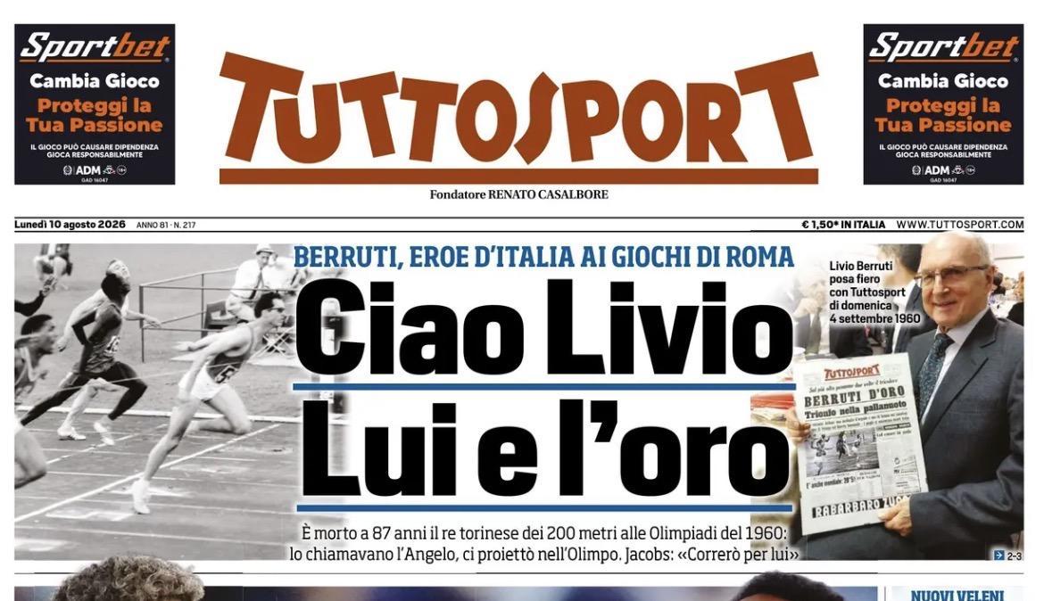 Rassegna stampa Le prime pagine dei quotidiani sportivi