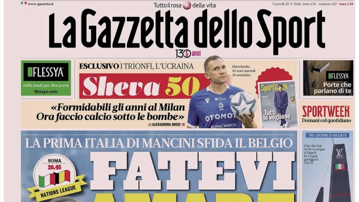 Rassegna stampa Le prime pagine dei quotidiani sportivi