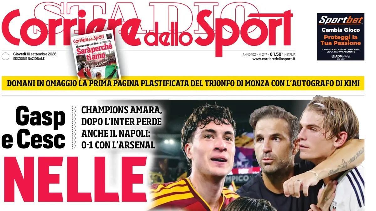 Rassegna stampa Le prime pagine dei quotidiani sportivi